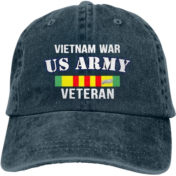 Proud Us Army Vietnam Veteran Unisex Baseball Cap Adjustable Dad Hat Denim Hat Trucker Hat