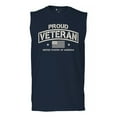 thumbnail image 1 of Proud Veteran Muscle Shirt Veteran's Day Military Honor US Flag Army Air Force RED Friday American Patriot Men's, 1 of 7