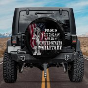Proud Veteran Of The United State - Military Spare Tire Cover For Car - Car Accessories Custom Spare Tire Covers Your Own