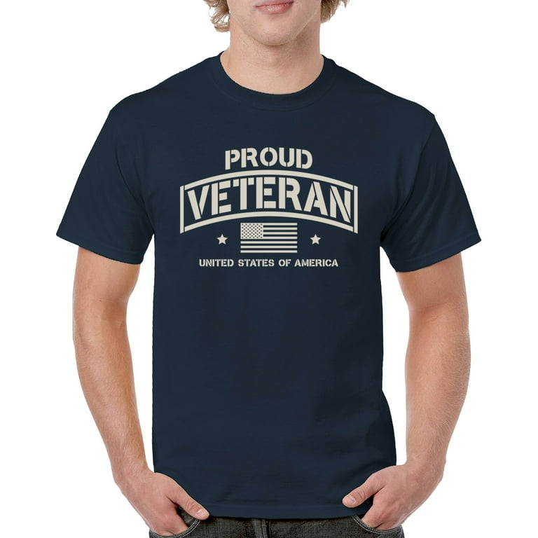 Proud Veteran T-shirt Veteran's Day Military Honor US Flag Army
