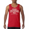 thumbnail image 1 of Proud Veteran Tank Top Veteran's Day Military Honor US Flag Army Air Force RED Friday American Patriot Men's Top, 1 of 7