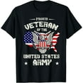 thumbnail image 1 of Proud Veteran of the US Army - USA Flag Soldier Veteran T-Shirt, 1 of 4