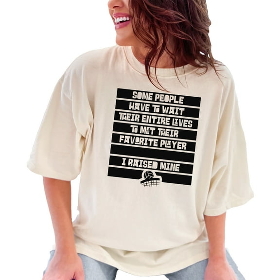 Proud Volleyball Parent Appreciation, Ivory Comfort Colors T-Shirt, Small