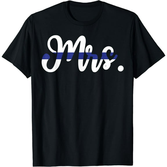 Proud Wife Of A Police Officer Thin Line In Blue Shirt T-Shirt