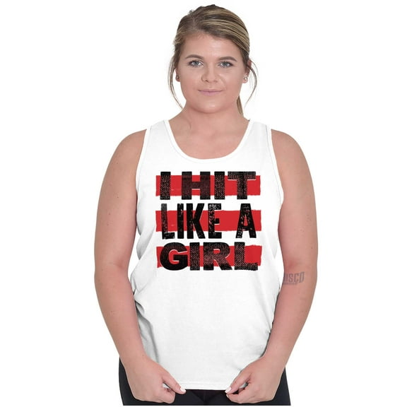 Proud Woman Martial Arts Fighter Womens Plus Size Graphic Tank Top Brisco Brands 2X