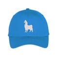 thumbnail image 1 of Proud Wooly Llama Standing Silhouette Low Profile Cotton Adjustable Baseball Cap Dad Hat for Men Women Embroidered Design - Light Blue, 1 of 5