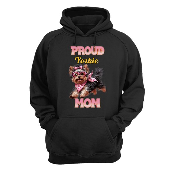 Proud Yorkshire Terrier Mom Happy Mother's Day with Love Hoodie Unisex Merch Hoodies Yorkie Dog Lover Gifts - 02003