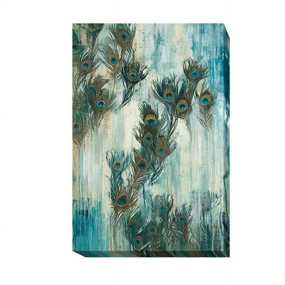 Proud as A Peacock by Liz Jardine Premium Oversize Gallery Wrapped Canvas Giclee Art - Ready to Hang, 40 x 30 x 1.5 in.