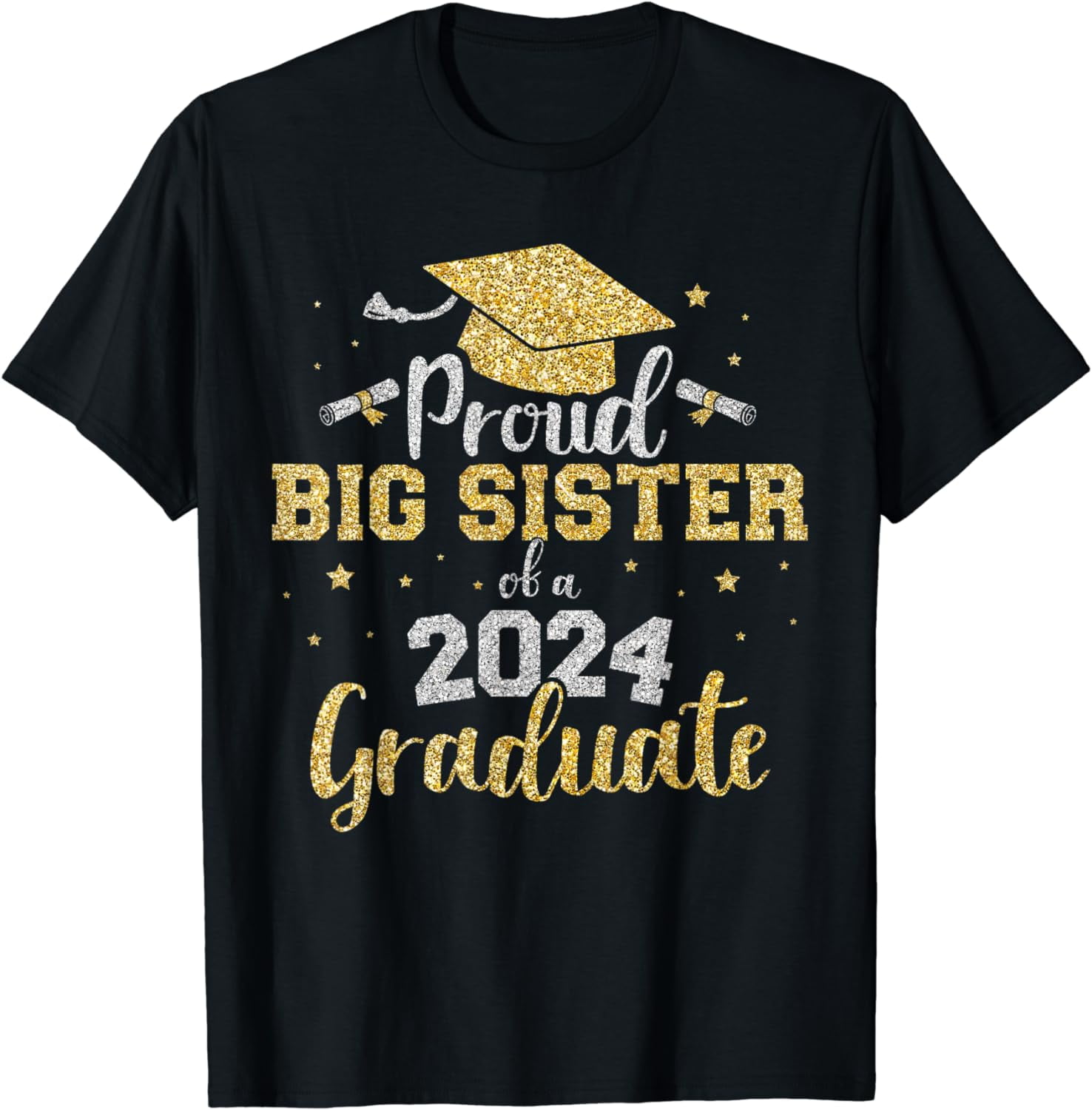 Proud big sister class of 2024 graduate senior graduation T-Shirt ...