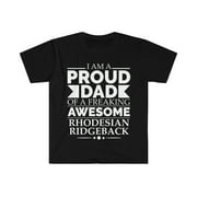 Proud dad Rhodesian ridgeback Unisex T-shirt S-3XL Dog Dad Fathers Day