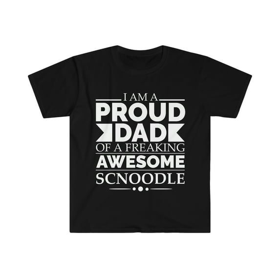 Proud dad Schnoodle Unisex T-shirt S-3XL Dog Dad Owner Father's Day