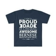 thumbnail image 1 of Proud dad bernese mountain Dog Dad Owner Father's Day Unisex T-shirt S-3XL, 1 of 2