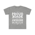 thumbnail image 1 of Proud dad borzoi Dog Dad Owner Father's Day Unisex T-shirt S-3XL, 1 of 2