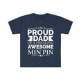 thumbnail image 1 of Proud dad min pin Unisex T-shirt S-3XL Dog Dad Owner Father's Day, 1 of 2