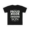 thumbnail image 1 of Proud dad of an awesome son Unisex T-shirt S-3XL Father's Day, 1 of 2