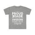 thumbnail image 1 of Proud dad of kerry blue terrier Dog Dad Father's Day Unisex T-shirt S-3X, 1 of 2