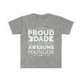 thumbnail image 1 of Proud dad pekingese Unisex T-shirt S-3XL Dog Dad Owner Father's Day, 1 of 2