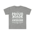 thumbnail image 1 of Proud dad saluki dog Unisex T-shirt S-3XL Dog Dad Owner Father's Day, 1 of 2