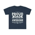 thumbnail image 1 of Proud dad saluki dog Unisex T-shirt S-3XL Dog Dad Owner Father's Day, 1 of 2