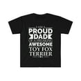 thumbnail image 1 of Proud dad toy fox terrier Unisex T-shirt S-3XL Dog Dad Owner Father's Day, 1 of 2