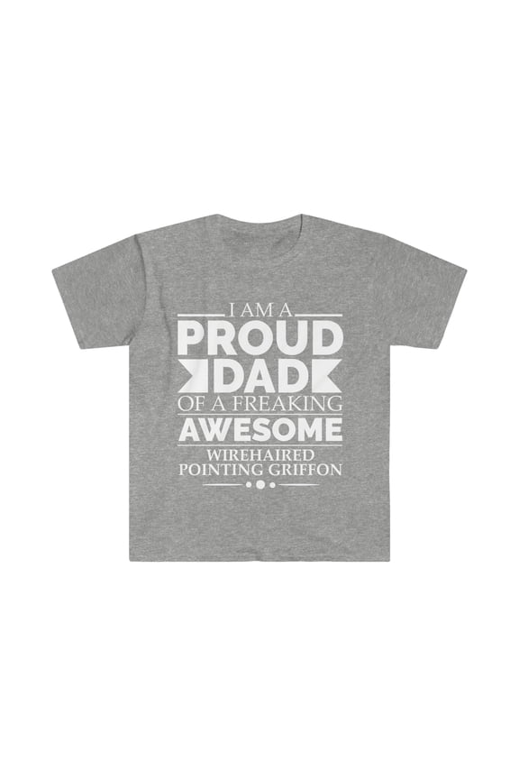 Proud dad wirehaired pointing griffon Unisex T-shirt S-3XL Father's Day