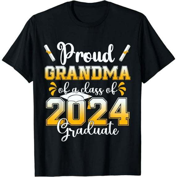 Proud grandma Of A Class of 2024 Graduate Senior Graduation T-Shirt