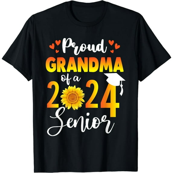 Proud grandma of a graduation class of 2024 senior graduate T-Shirt