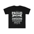 thumbnail image 1 of Proud mom Finnish spitz Dog Mom Owner Mother's Day Unisex T-shirt S-3XL, 1 of 2