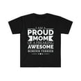 thumbnail image 1 of Proud mom border terrier Dog Mom Owner Mother's Day Unisex T-shirt S-3XL, 1 of 2
