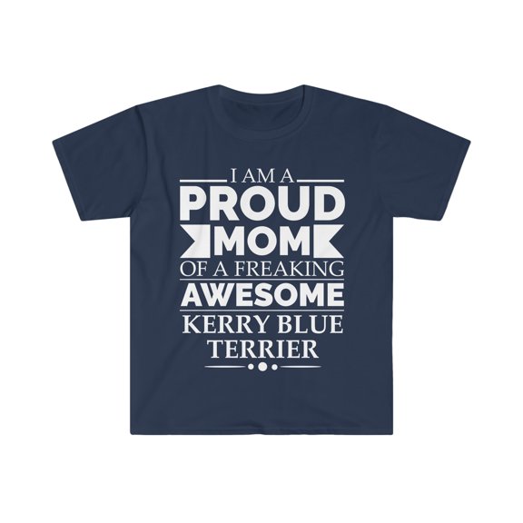 Proud mom kerry blue terrier Dog Mom Mother's Day Unisex T-shirt S-3XL