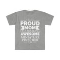 thumbnail image 1 of Proud mom miniature pinscher Dog Mom Mother's Day Unisex T-shirt S-3XL, 1 of 2