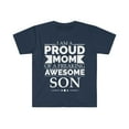 thumbnail image 1 of Proud mom of an awesome son Unisex T-shirt S-3XL Mother's Day, 1 of 2