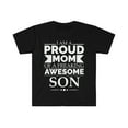 thumbnail image 1 of Proud mom of an awesome son Unisex T-shirt S-3XL Mother's Day, 1 of 2