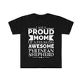 thumbnail image 1 of Proud mom of pyrenean shepherd Dog Mom Mother's Day Unisex T-shirt S-3XL, 1 of 2