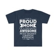 thumbnail image 1 of Proud mom petit basset griffon vendeen Dog Mom Unisex T-shirt S-3XL, 1 of 2