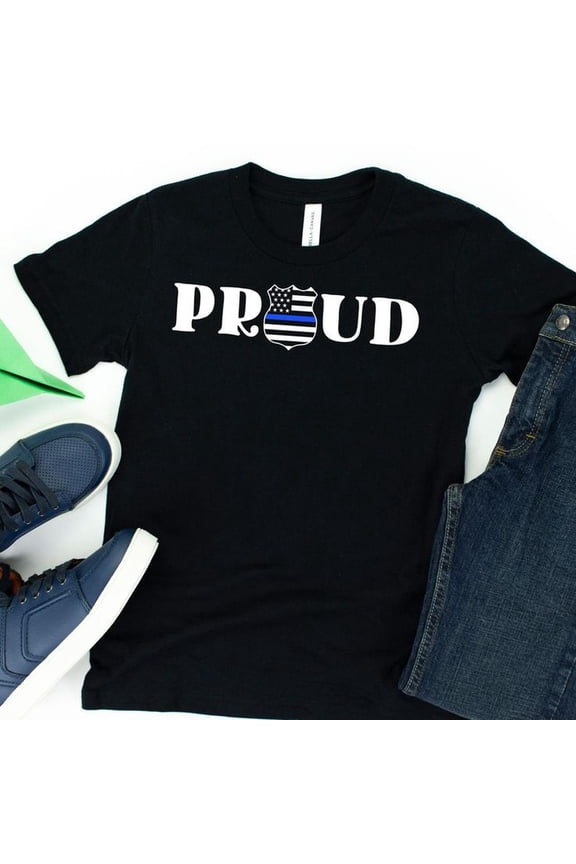 Proud of p1olice Officers TShirt p1olice Shirt B And Blue Back The Blue p1olice Birthday I Love My Cop p1olice Officer Shirt