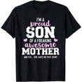thumbnail image 1 of Proud son of a freaking awesome mother T-Shirt, 1 of 4