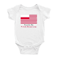 thumbnail image 1 of Proud to Be Polish American Flag Cute Baby Bodysuit Baby Clothes (White, 0-3 Months), 1 of 5