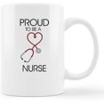 thumbnail image 1 of Proud to Be a Nurse Ceramic Mug-11oz Coffee Milk Tea Mug Cup with Handle,Nurse Appreciation Gifts,Nurse Week Gifts,Gifts for School Nursing Students, 1 of 5