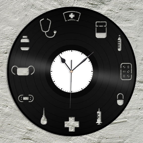 Proud to Be a Nurse Doctor Nurse Clock Vinyl Wall Clock Souvenir Gift Room Decor Vintage Design Office Bar Room Home Decor
