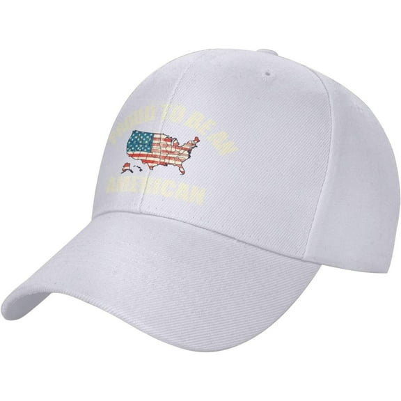 Proud to Be an American Hat God Bless America 4th of July American The Fist Trucker Hat Men Women Gift Baseball Cap