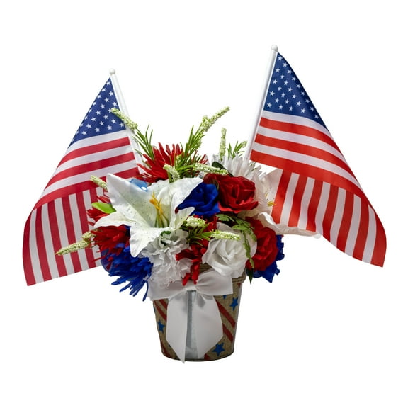 Proud to Be an American Patriotic Centerpiece | 4th of July Decorations | Unique Gifts for Independence Day