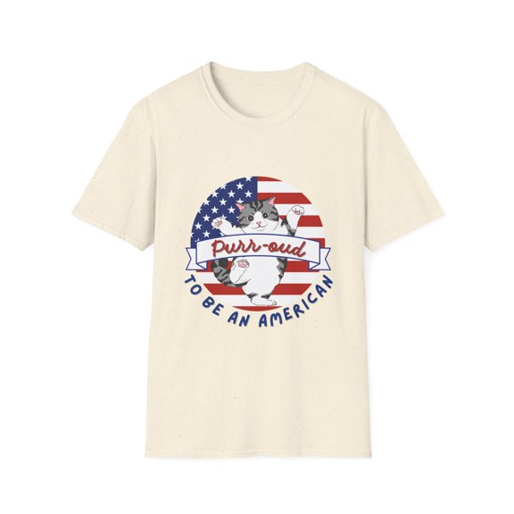 Proud to be an American Cat Patriotic Tee