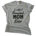 thumbnail image 1 of Proudest Loudest Mom Ever Shirt, Unisex Women's Shirt, Mom Shirt, New Mom Shirt, Mommy Shirt, Dark Heather Gray, X-Large, 1 of 6
