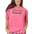 thumbnail image 1 of Proudly Declaring I'm My Aunt's Favorite, Crunchberry Comfort Colors T-Shirt, 3XL, 1 of 3