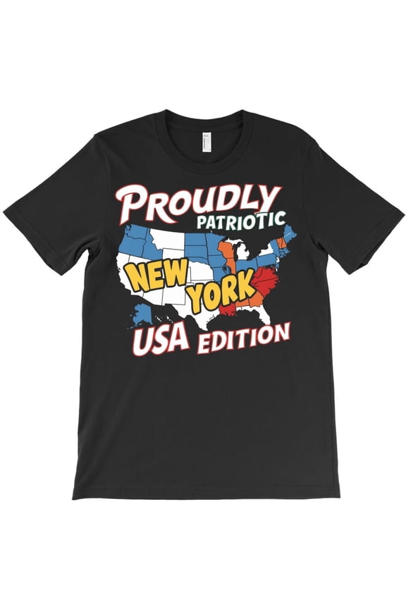 Proudly Patriotic USA Edition Themed Funny and Cool American Flag H48310 Unisex T-Shirt, Up to 5XL Available