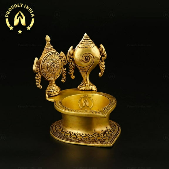 Proudlyindia Brass Vilakku, Kuthu Vilakku, Brass Diya, Aarti Oil Lamp, Vilakku, Diwali Decoration, South Indian Lamp, Appam Deepam , Indian Handicraft Kerala Deepam, Buy Online