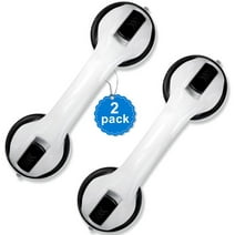 Prouneed Shower Handle 2 Pack 12 inch Grab Bars for Bathroom Shower Handle with Strong Hold Suction Cup Grip , Handicap Grab Bars, Shower Grab Bar for Elderly