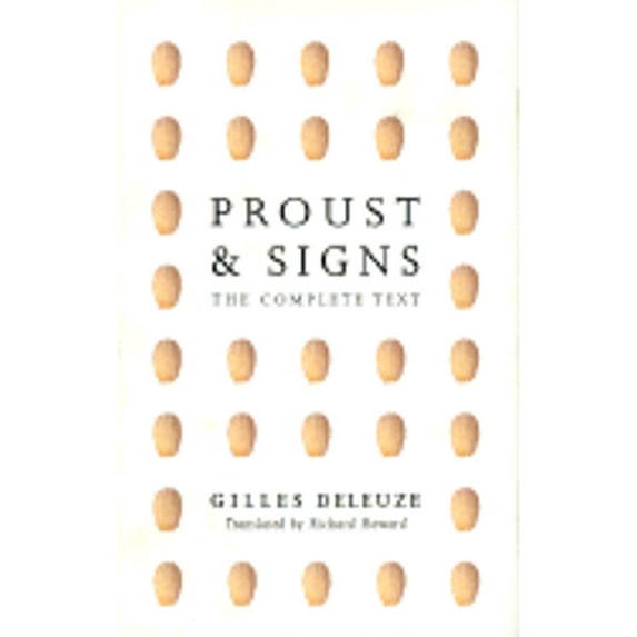 Pre-Owned Proust and Signs: The Complete Text (Theory Out of Bounds), 9780816632572, 081663257X, Hardcover, First Edition edition