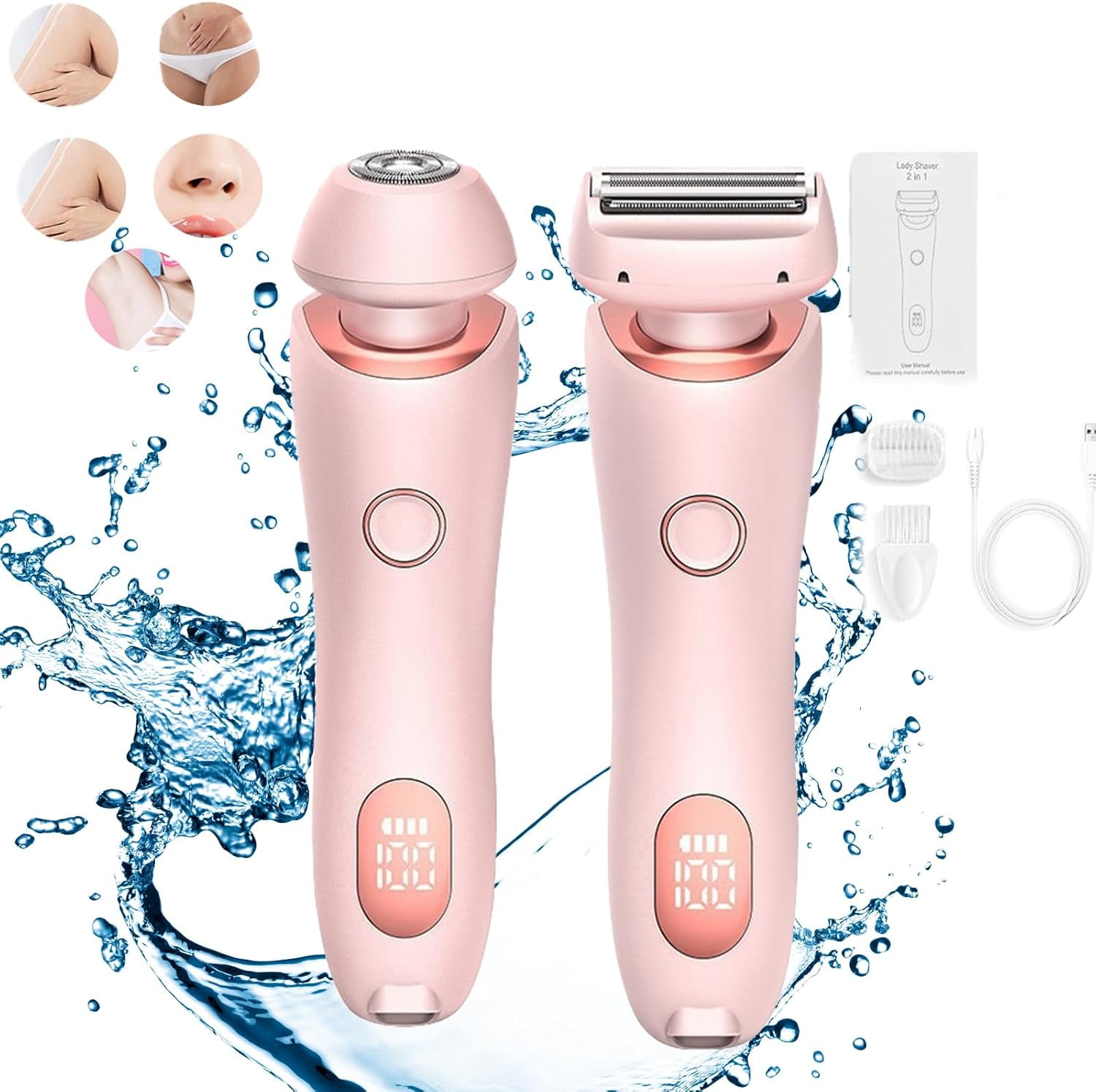 脱毛・除毛 (jenny)WAHL Professional Shaver Wahl Smooth Confidence, Ladies Waterproof, Battery Shaver